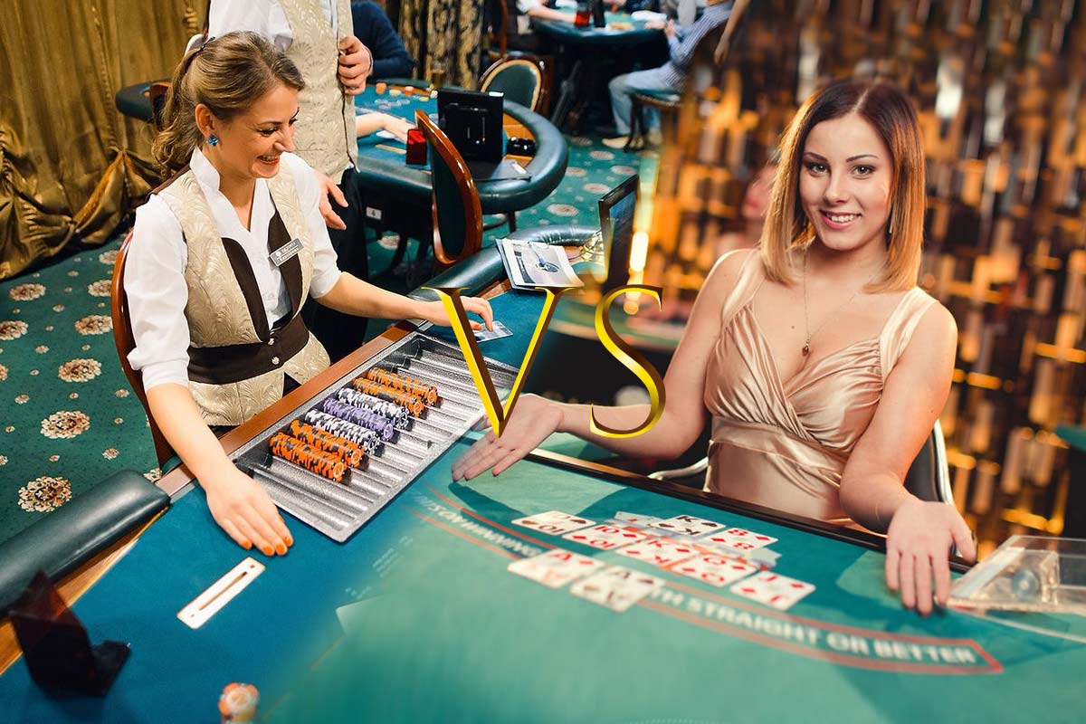 Live casino vs traditional one