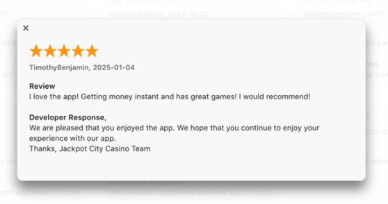 Jackpot City Feedback