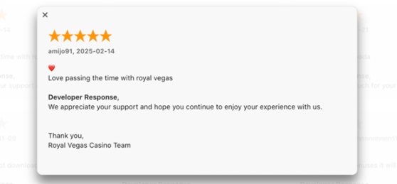 Royal Vegas Feedback